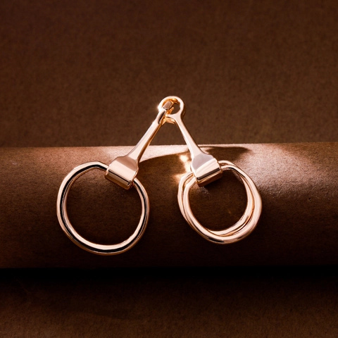 Hebilla de Pañuelo Minimalista de Aleación Bocado de Caballo para Mujer Galvanizado Metal Anillo de Bufanda Cierre Accesorio para Chales