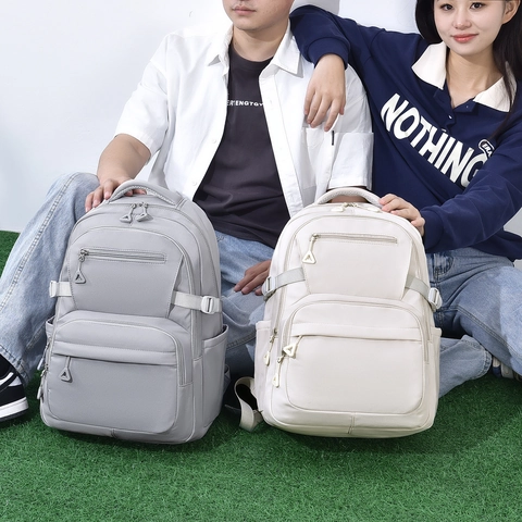 Mochila Oxford De Gran Capacidad Con Múltiples Bolsillos Ligera Viaje Escuela Informal Simple Para Mujeres Niñas Adolescentes