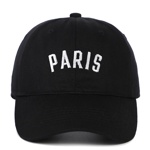 Cappello Da Baseball Ricamo Parigi Cotone Regolabile Visiera Curva Cappello Da Sole Moda Casual Sport Per Uomini Donne