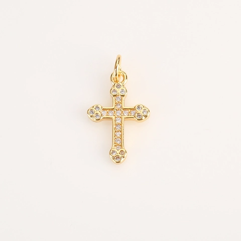 Mini Charms For Jewelry Making Copper 18K Gold Plated Micro Inlaid Zircon Butterfly Cross Heart Flower Hamsa Hand Pendants