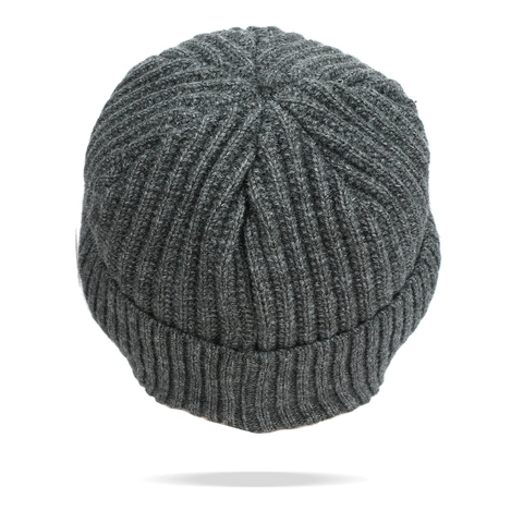 Men Winter Warm Knit Beanie Hat And Neck Gaiter Fleece Lined Thickened Ear Protection Snowflake Patch Outdoor Skull Cap
