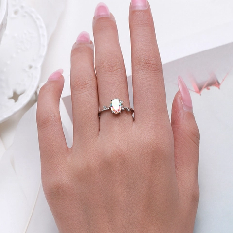 Schmuck Aus 925 Sterling Silber Mystic Topas Zirkon Halskette Ring Und Ohrringe Für Frauen Elegant Mode Original