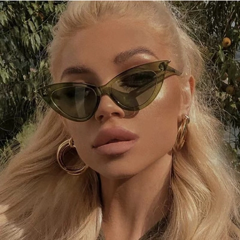 Vintage Γυαλιά Ηλίου Cat Eye Για Γυναίκες Ρετρό Μόδα Σκελετός Polycarbonate Φακός Acrylic Προστασία UV Trendy Γυαλιά