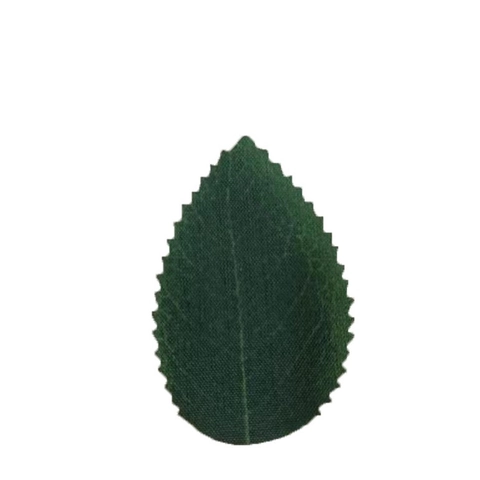 Artificial Green Leaves Satin Screen Printed Polyester Fabric For DIY Crafting Wreath Gift Box Decor Dark Green