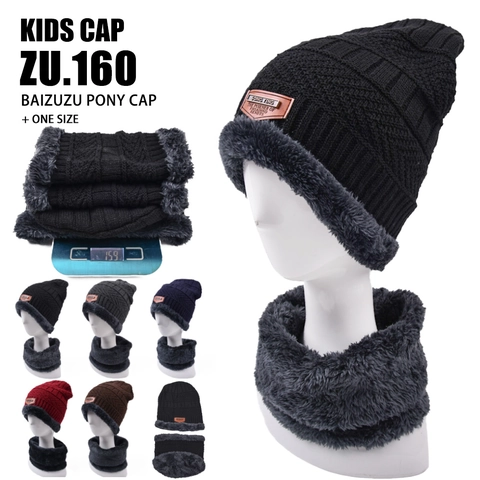 Winter Knitted Hat And Neck Warmer Warm Fleece Lined Windproof Thick Beanie For Men Women Adult Solid Color Outdoor