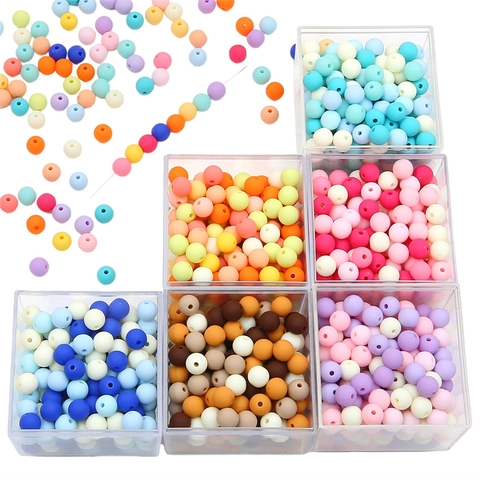 Frosted Acrylic Round Beads Mixed Macaron Colors For DIY Jewelry Making Necklaces Bracelets Phone Chains Accessories