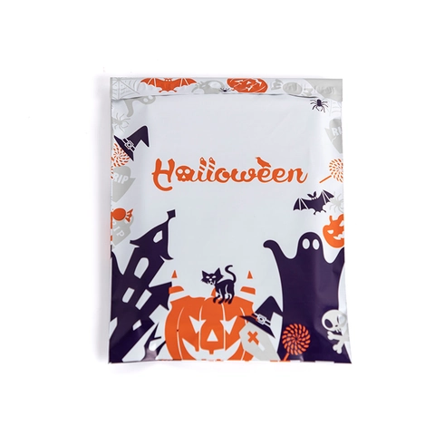 Halloween Poly Mailers Self Sealing Shipping Bags Waterproof Plastic Packaging Envelopes Pumpkin Ghost Theme Colorful