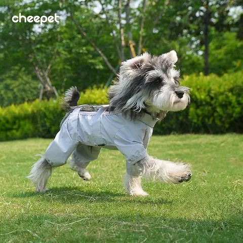Pet Dog Jumpsuit Nylon Waterproof Dustproof Breathable Full Wrap Outdoor Protection Clothing For Small Medium Dogs