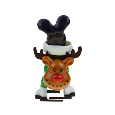 Christmas Wind Up Toys For Kids Santa Claus Snowman Reindeer Penguin Clockwork Jumping Toy Plastic Trick Gift Holiday Party Favors