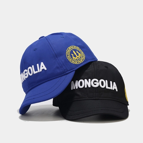 Baseballkappe Mongolei Stickerei Ethno Totem Kurzer Schirm Verstellbar Atmungsaktiv Outdoor Sonnenhut Lässig Für Herren Damen