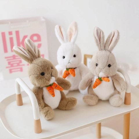 Süßer Plüschhase Spielzeug Weiche Karotte Hase Puppe Für Geburtstagsgeschenk Zimmer Dekoration Kawaii Tier
