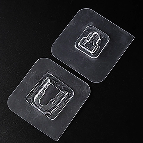 Doppelseitige Ineinandergreifende Wandhaken Transparenter Kunststoff Selbstklebend Stanzfrei Steckdosenleisten Router Halter Haushalt