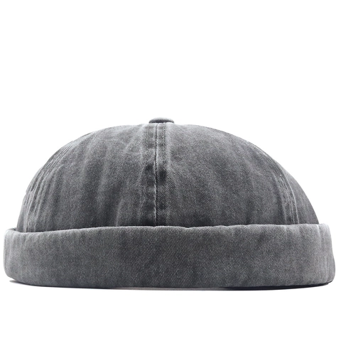 Gewassen Katoen Docker Hoed Randloze Miki Muts Retro Zeeman Cap Hip Hop Streetwear Casual Voor Mannen En Vrouwen Verstelbaar
