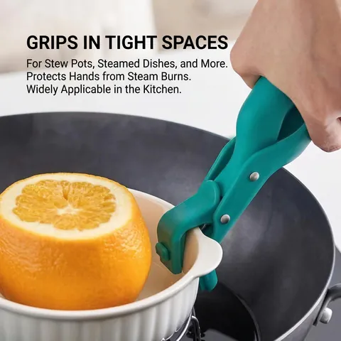Clip De Pinza Para Tazones Anti Escaldaduras Silicona Antideslizante Resistente Al Calor Elevador De Platos Calientes Herramienta De Cocina