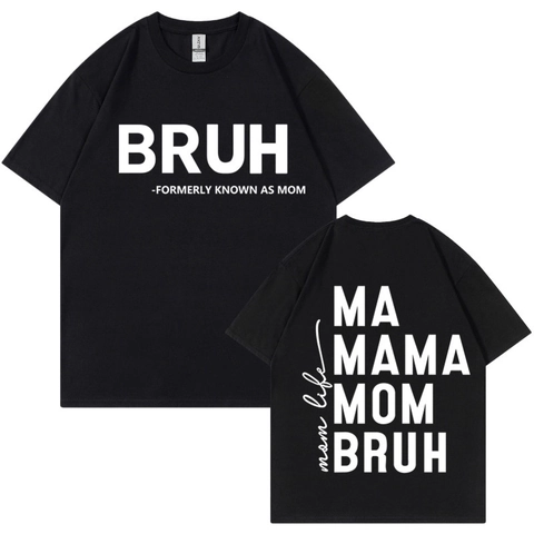 Maglietta Divertente Festa Della Mamma Manica Corta Cotone Girocollo Casual Lettera Stampa Grafica Donne