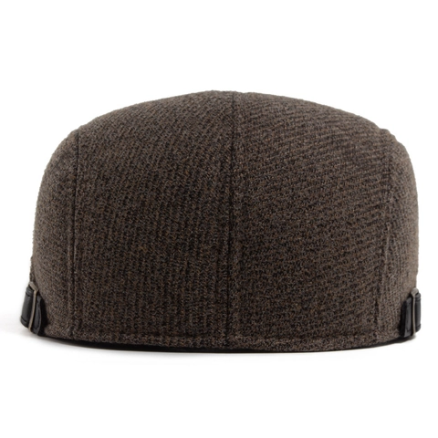 Coppia Ivy Cap Uomo Retrò Poliestere Plaid Twill Inverno Caldo Spesso Vintage Regolabile Antivento