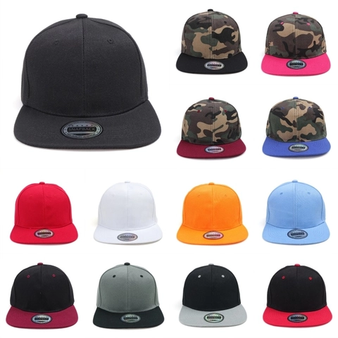 Cappello Snapback Visiera Piatta Berretto Da Baseball Poliestere Mimetico Colore A Contrasto Hip Hop Streetwear Per Uomo Donna