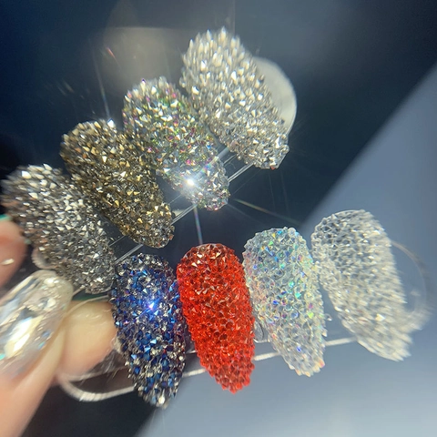 Micro Diamantes De Imitación Para Arte De Uñas Perlas Pixie De Resina Iridiscente Decoración De Manicura Cristales Aurora 3D