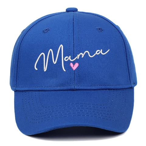 Cappellino Da Baseball In Cotone Ricamo Lettera Mama Cuore Regolabile Protezione Solare Cappello Casual Regalo Mamma