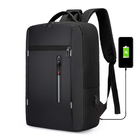 Zaino Porta PC Business Con Porta Di Ricarica USB Tessuto Oxford Impermeabile Grande Capacità Borsa Per Scuola Viaggio Unisex