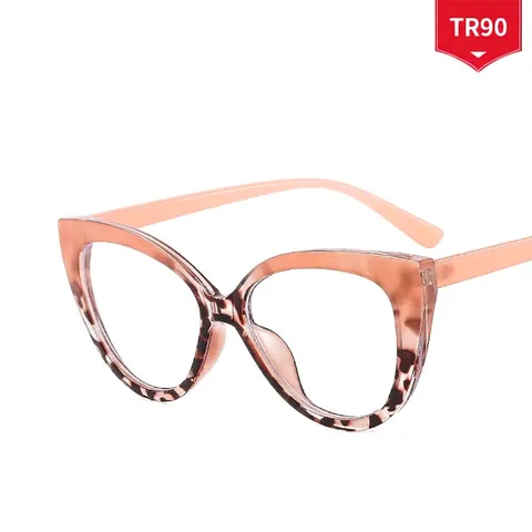 Monturas De Gafas Cat Eye TR90 Lente PC Gafas Anti Luz Azul Retro De Moda Ópticas Para Mujeres
