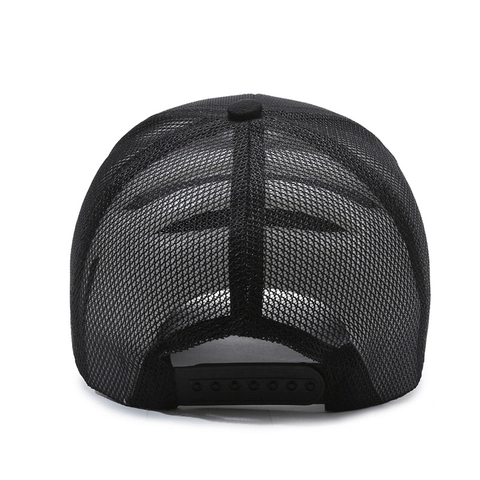 Summer Mesh Baseball Cap Breathable Trucker Hat Sun Protection Letter Embroidery Outdoor Fishing Sports Adjustable Unisex
