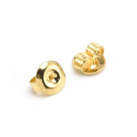 Stainless Steel Earring Backs Stoppers Butterfly Round Replacement Parts For Stud Earrings Gold And Steel Color