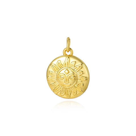 Koperen 18K Vergulde Zirkoon Hanger Bedeltjes Hart Zon Schelp DIY Sieraden Benodigdheden Voor Kettingen