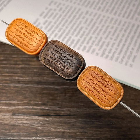 Ciondoli In Legno Di Sandalo Pendenti DIY Creazione Gioielli Simboli Della Fortuna Intagliati Stile Zen Per Bracciale