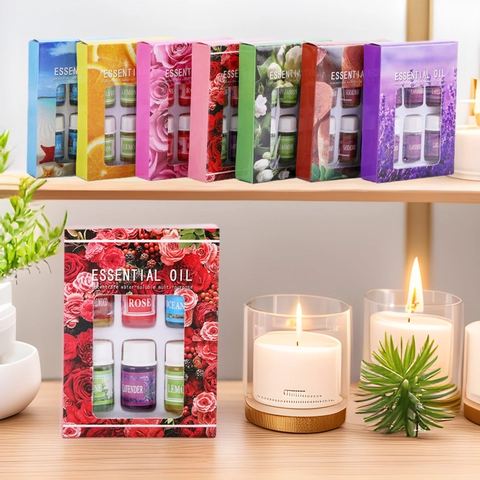 Water Soluble Essential Oils Glass Bottles For Humidifier Aromatherapy Burner Multi Fragrance Home Fragrance Lavender Rose