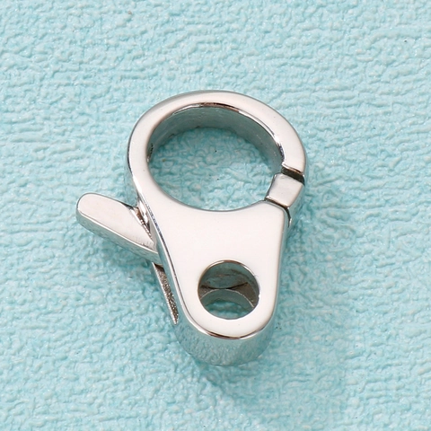 Edelstahl Karabinerverschluss Federhaken Wassertropfen DIY Schmuckzubehör Tasche Schlüsselanhänger Verbinder Poliert Stil