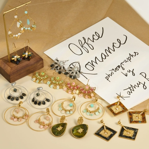 Pendientes De Gota De Resina Geométrica Vintage Para Mujer Estilo Francés Aleación Acrílico Cuenta Bohemio Accesorio