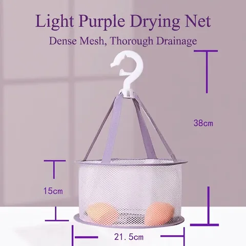 Hangend Make-Up Spons Droognet Siliconen Reinigingsbakje Cosmetische Borstel Organisator Mesh Geventileerd Draagbaar
