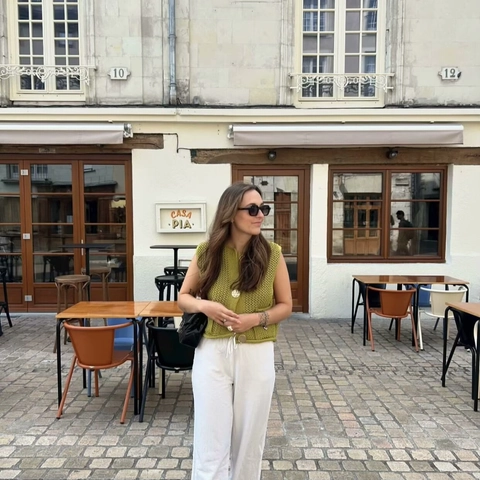 Femme Rétro Gilet Tricoté Cardigan Sans Manches Col Rond Maille Épaisse Boutonné Pull Avec Poches Mode Vêtements De Dessus