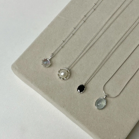 Elegante Verzilverde Koperen Ketting Voor Dames Minimalistische Kunstparel Strass Hart Hanger Mode Sieraden Cadeau