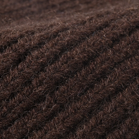 Berretto In Maglia Invernale Caldo Spesso Imitazione Cashmere A Coste Cappellino Con Punto Bordo A Contrasto Per Donne Uomini
