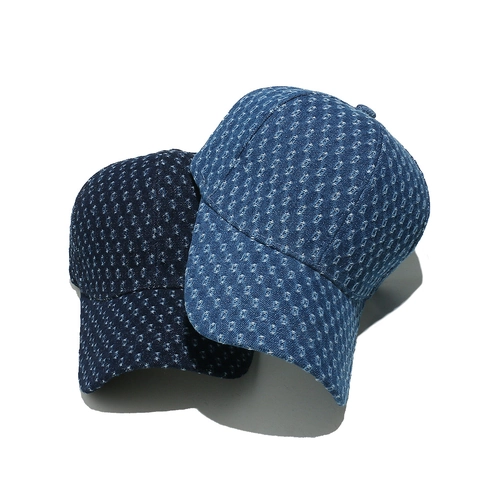 Vintage Washed Denim Baseball Cap Ripped Distressed Diamond Lattice Cotton Adjustable Sun Hat Streetwear For Men Women