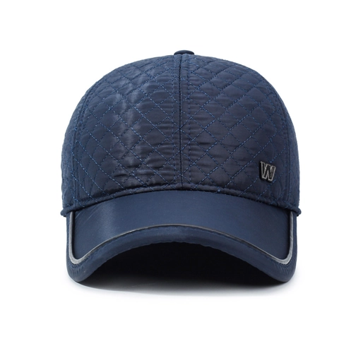 Cappello Da Baseball Invernale Da Uomo Trapuntato Con Paraorecchie Caldo Antivento Berretto Decorazione In Metallo