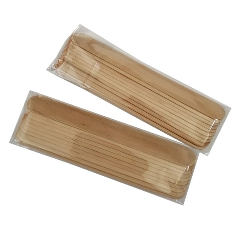 Natural Birch Wood Craft Sticks For DIY Projects Ice Cream Sticks Wooden Mixing Sticks For Beauty Mask Waxing Craft Supplies