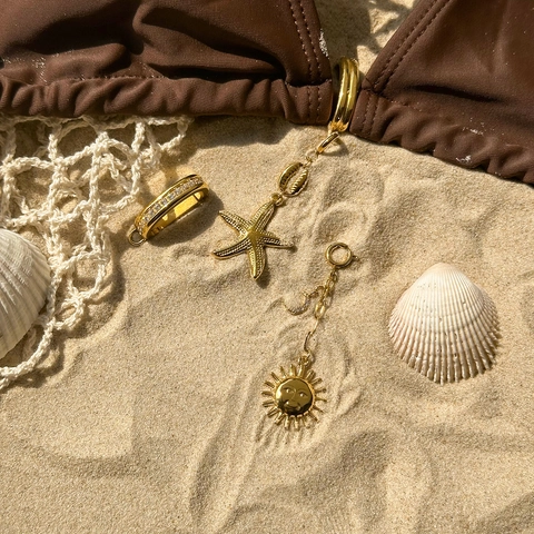 Pendente Fascino Sole Luna In Acciaio Inossidabile Con Strass Placcato Oro Connettore DIY Creazione Gioielli Per Collana Bracciale