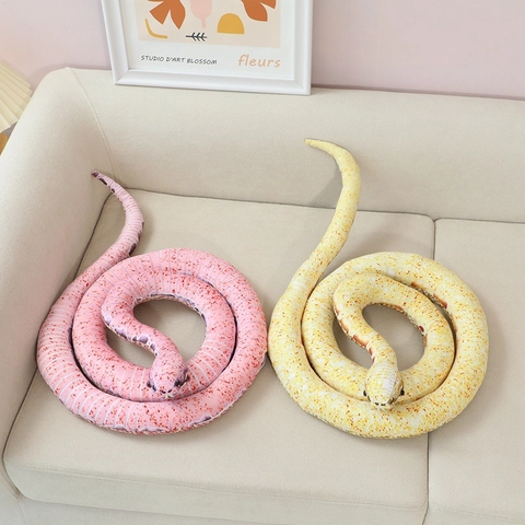 Realistische Slang Knuffel Simulatie Python Knuffeldier Zacht Kort Pluche Kussen Voor Home Decor Grappenmakerij Nieuwigheid
