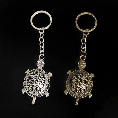 Portachiavi Tartaruga Di Mare Vintage Lega Di Zinco Ciondolo Tartaruga Elegante Retro Anello Portachiavi In Metallo Regalo