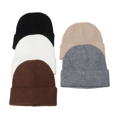 Berretto In Maglia Acrilica Invernale Caldo Con Risvolto Morbido A Righe Unisex Accessorio Per Il Freddo