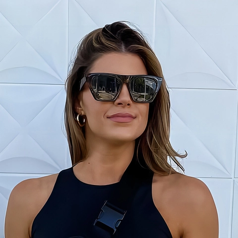 Μοντέρνα Τετράγωνα Γυαλιά Ηλίου Cat Eye Για Γυναίκες Προστασία UV400 Μοντέρνος Σκελετός PC Φακοί Ρητίνης