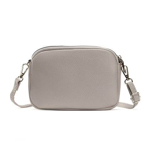 Women Crossbody Phone Bag PU Leather Lychee Pattern Small Square Messenger Bag With Adjustable Strap