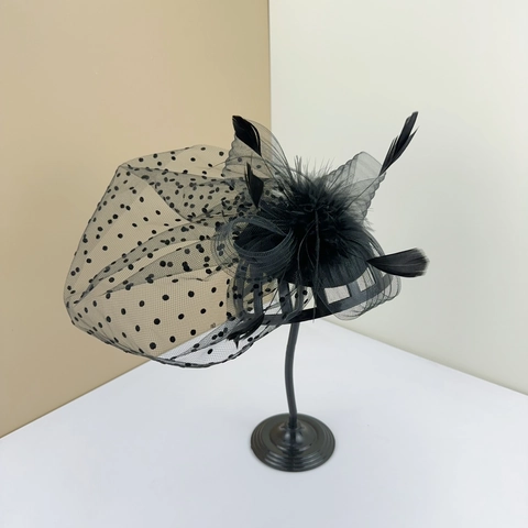 Vintage Καπέλο Fascinator Με Δίχτυ Και Φτερά Αξεσουάρ Μαλλιών Για Γυναίκες Γάμος Πάρτι Ρετρό Κεφαλόδεσμος