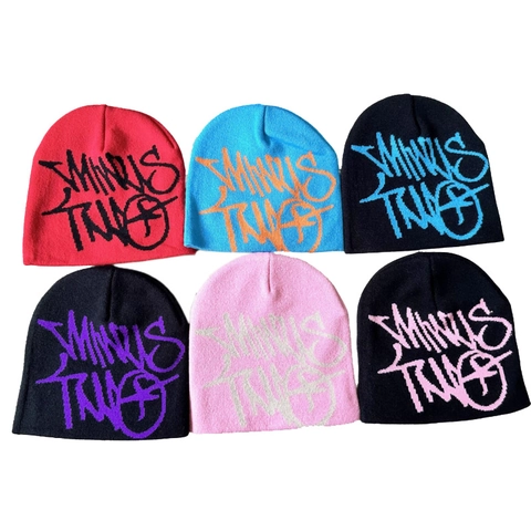 Gorro De Punto Acrílico Cálido Resistente Al Viento Patrón Graffiti Jacquard Hip Hop Streetwear Y2K Tendencia Para Hombre Mujer