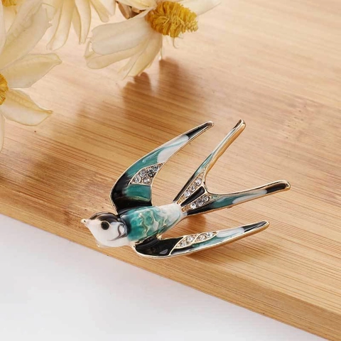 Spille Eleganti In Lega Con Strass E Künstliche Perle Artificiali Forma Di Animale Fiore Gioielli Vintage Per Donne