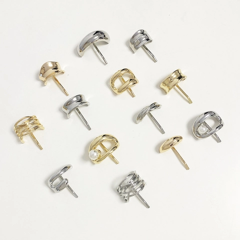 Minimalistisches Metall Haar Haken Ponytail Clip Legierung Hochglanz Geometrisch Mode Haarnadel Kopfschmuck Damen