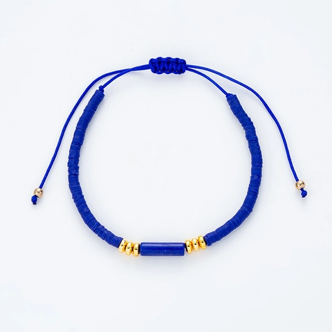 Bracciale Boho In Argilla Polimerica Heishi Fatto A Mano Regolabile Pietra Naturale Lega Gioielli Da Spiaggia Estate Donna